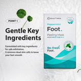 BEAUTYMOA Peppermint Foot Peeling Mask Pack