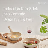 [TRUECOOK OFFICIAL] Induction Non-Stick Eco Ceramic Beige Frying Pan 28cm