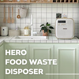 Hero 4.3 L Countertop Electric Food Waste Disposer - Grinding and Drying Type, Mint