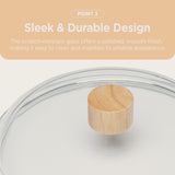 [TRUECOOK OFFICIAL] Tempered glass lid 28cm