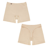 Waybe PerfectFit Boyshort Panty: Women's Underwear (Beige/Black)