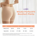 Waybe PerfectFit Boyshort Panty: Women's Underwear (Beige/Black)